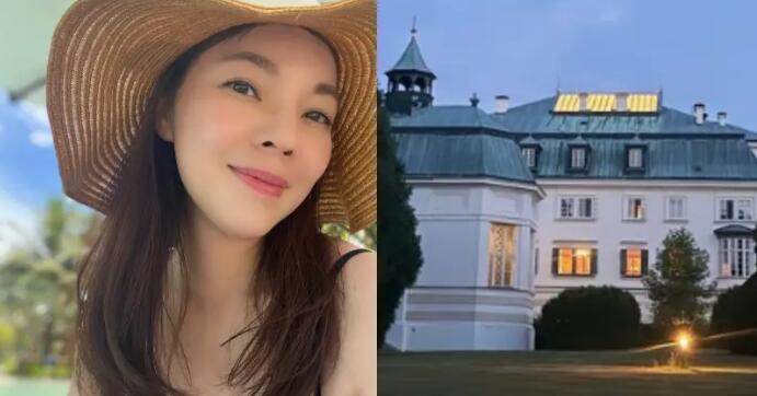 台灣太熱！曾馨瑩帶女兒去捷克避暑　郭台銘「10億夢幻古堡」曝光